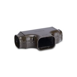 Inaba, ST-100, T-stykke med reduktion og 2 stk. SDR, brun