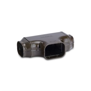 Inaba, ST-100, T-stykke med reduktion og 2 stk. SDR, brun