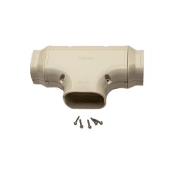 Inaba, ST-77, T-stykke med reduktion og 2 stk. SDR, beige