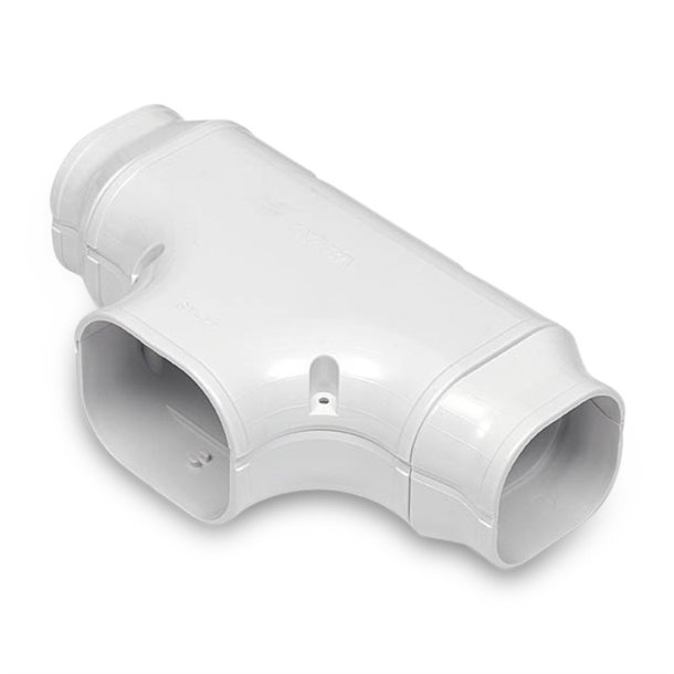 Inaba, ST-77, T-stykke med reduktion og 2 stk. SDR, hvid