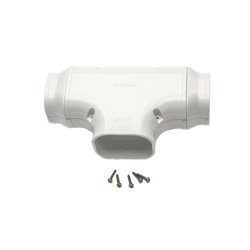 Inaba, ST-77, T-stykke med reduktion og 2 stk. SDR, hvid