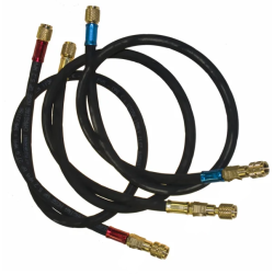 Fyldeslangest, HD, 1/4"-1/4", 1,8 m, rd, gul, bl