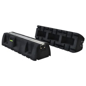 Montageblok, ekstremt vibrationsdæmpende, L=450 mm, med montageskinne