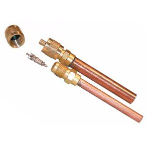 Loddefitting med Schraderindsats, 1/4