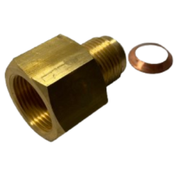 Nippelmtrik med reduktion, 5/8" M - 3/4" F