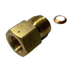 Nippelmtrik med reduktion, 5/8" M - 3/8" F