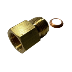 Nippelmtrik med reduktion, 5/8" M - 1/2" F