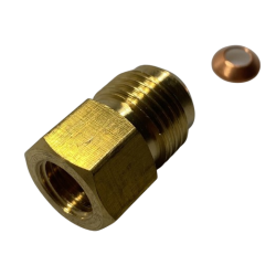 Nippelmtrik med reduktion, 3/8" M - 1/4" F