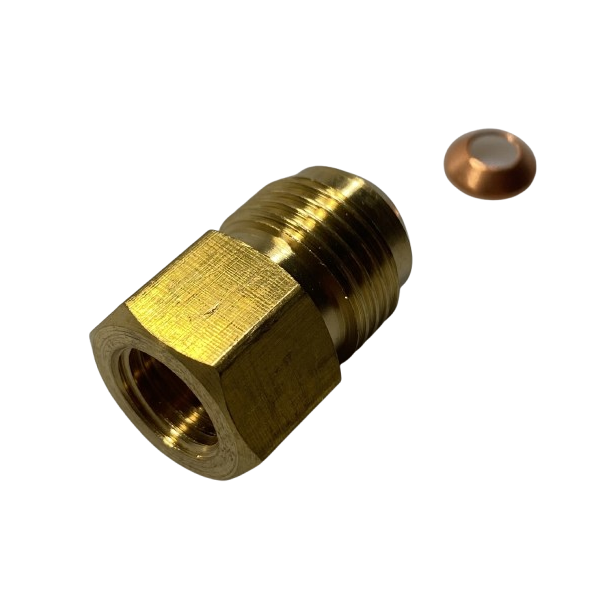 Nippelmtrik med reduktion, 3/8" M - 1/4" F