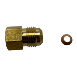 Nippelmtrik med reduktion, 3/8" M - 1/4" F