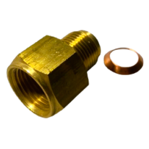 Nippelmtrik med reduktion, 1/2