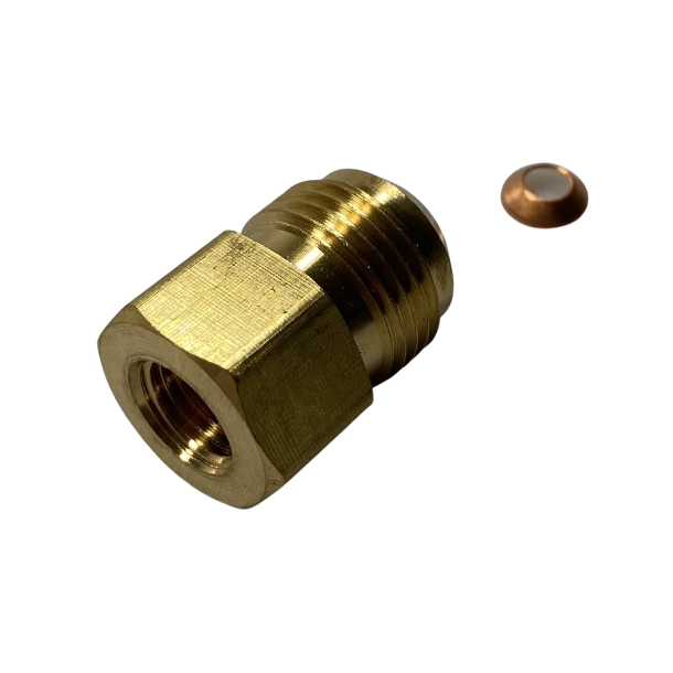 Nippelmtrik med reduktion, 1/2" M - 1/4" F