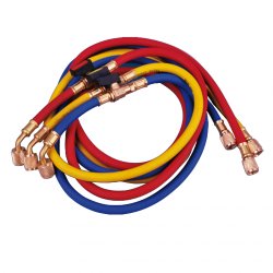 Fyldeslangest, 3p, R410A, R32, m. kugleventil, 0,9 m, 5MV (Glder s lnge lager haves)