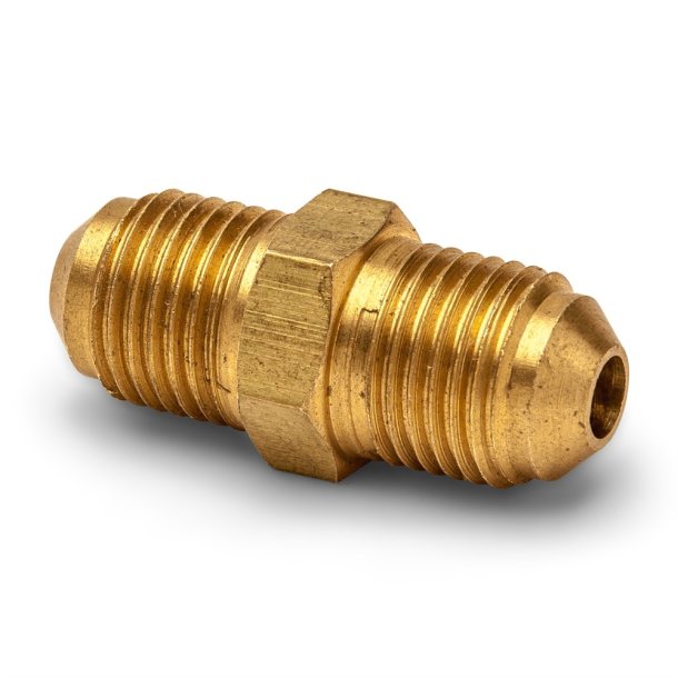 Adapter, lige, 5/16"-5/16", nipler til krave