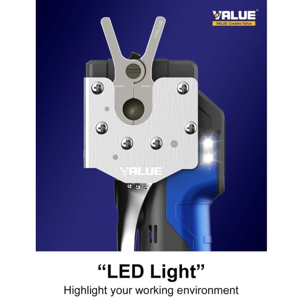 Akku kravevrktj 1/4" - 3/8" - 1/2" - 5/8" og 3/4"