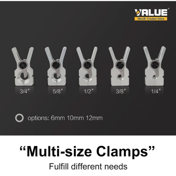 Akku kravevrktj 1/4" - 3/8" - 1/2" - 5/8" og 3/4"