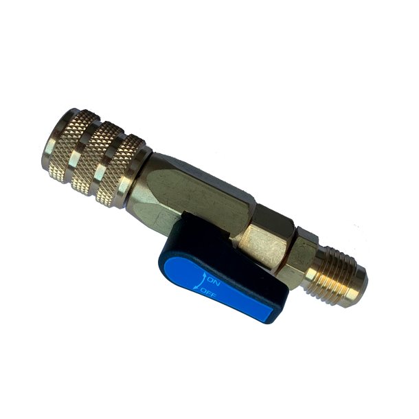Kugleventil, 5/16"M - 5/16"F, lige - lige, bl