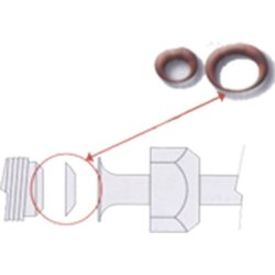 Kobberpakning, konisk 5/8"