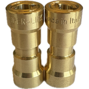 Adapter 2 stk loddefrie samlinger til k&oslash;leanl&aelig;g 1/4