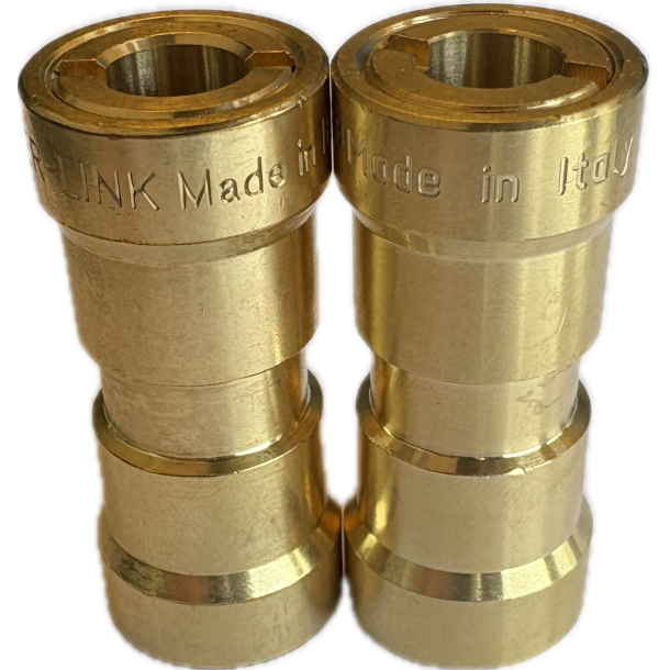 Adapter 2 stk loddefrie samlinger til k&oslash;leanl&aelig;g 5/8" x 5/8" op til 52bar