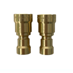 Adapter 2 stk. loddefrie reduktion til k&oslash;leanl&aelig;g 1/4" til 3/8" op til 52bar