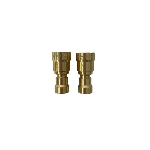 Adapter 2 stk. loddefrie reduktion til k&oslash;leanl&aelig;g 1/4" til 3/8" op til 52bar