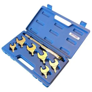 Momentnøglesæt, justerbar, 17, 22, 24, 26, 27, 29 nøgler, 10-75 Nm