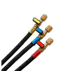 Fyldeslangest, HD, med CV-ventiler, til R32, R410, BRY, 2 m