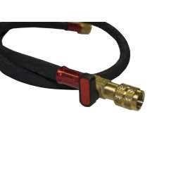 Fyldeslange, HD, med CV-ventil, 1/4"-5/16", rd, 2 m