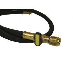 Fyldeslange, HD, med CV-ventil, 1/4"-1/4", gul, 1,5 m