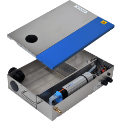 ArctikBlue rustfri st&aring;l kabinet inkl. kondenspumpe og reservoir 4,1 L (g&aelig;lder s&aring; l&aelig;nge lager haves)