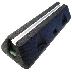 Montageblok st, ekstremt vibrationsdmpende, L=600 mm, med montageskinne