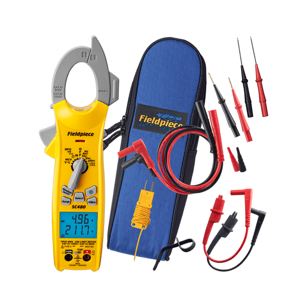 Kompakt tangamperemeter, 600A trdls forbindelse til Job Link systemet