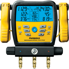 2-vejs, trdls Manometer-/Vakuummetermanifolds st-Fuld Bluetooth
