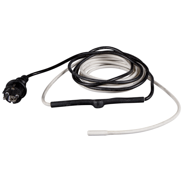 Varmekabel 3m 15W pr m med termostat klar til brug for frostfri kondensafl�b