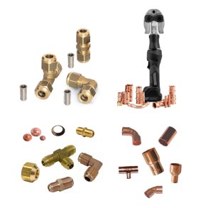 Fittings mm. til samling af kobberrør
